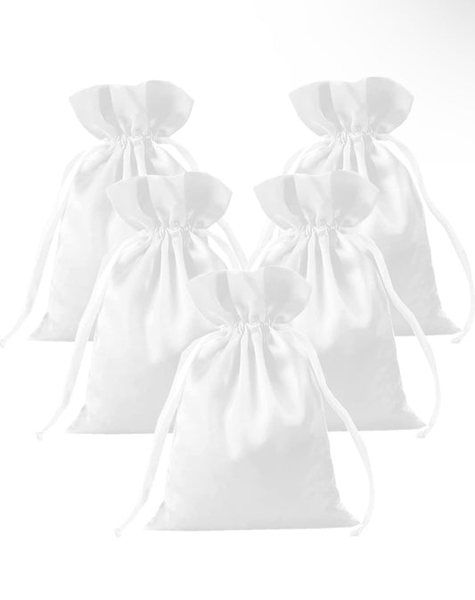 White Silky Soft Wig Packaging Bags