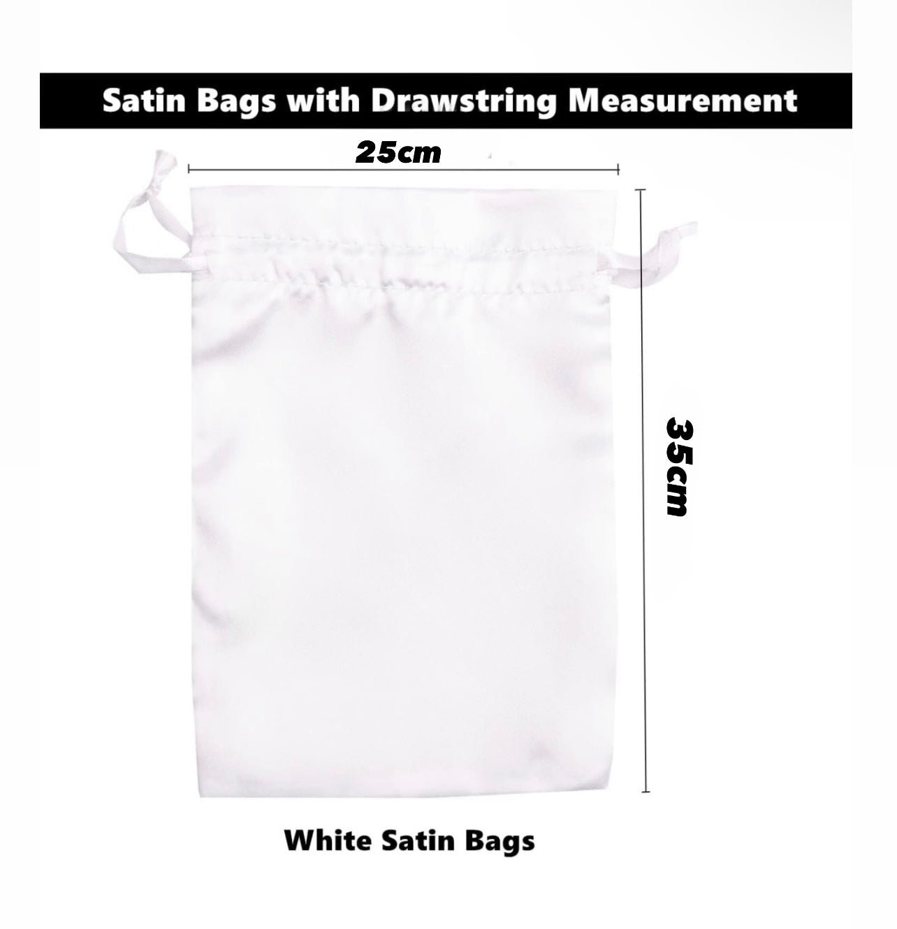 White Silky Soft Wig Packaging Bags